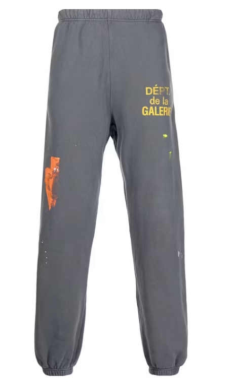Gallery Dept. Paint Splatter Detail Track Pants Gray