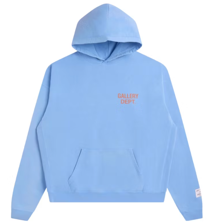 Gallery Dept. 90's GD Logo Hoodie Baby Blue