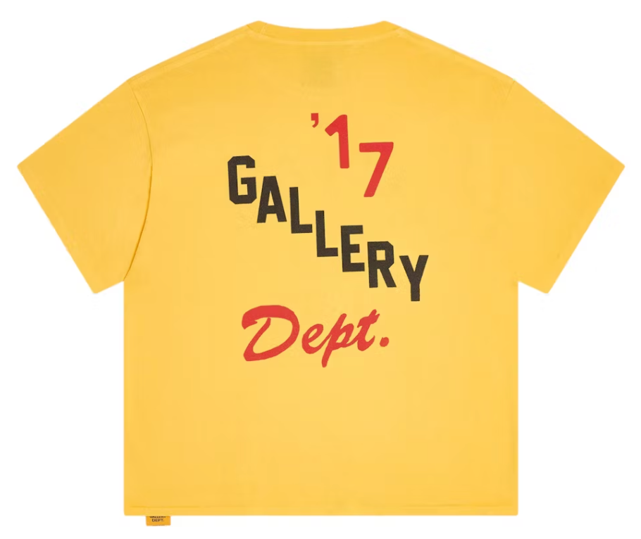 Gallery Dept. Boxing Merch T-shirt Gold Yellow