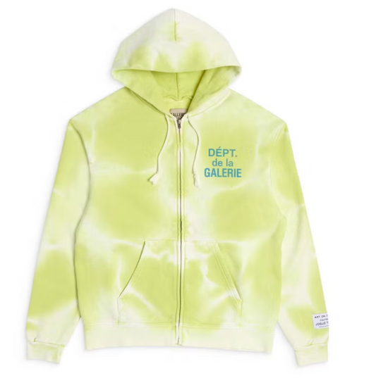 Gallery Dept. French Zip Hoodie Lime Green
