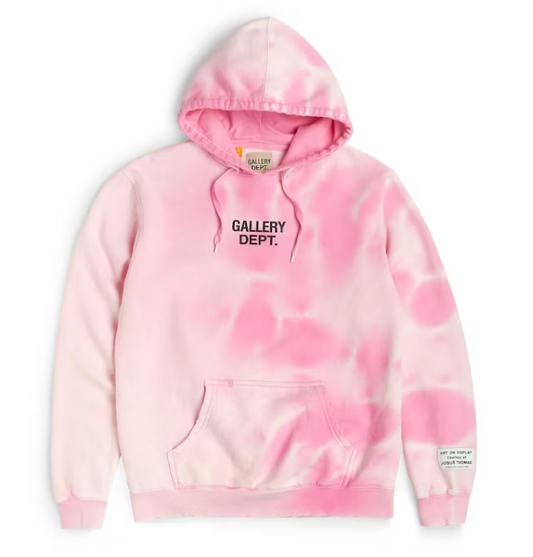 Gallery Dept. Sunfaded Centered Logo Hoodie Pink