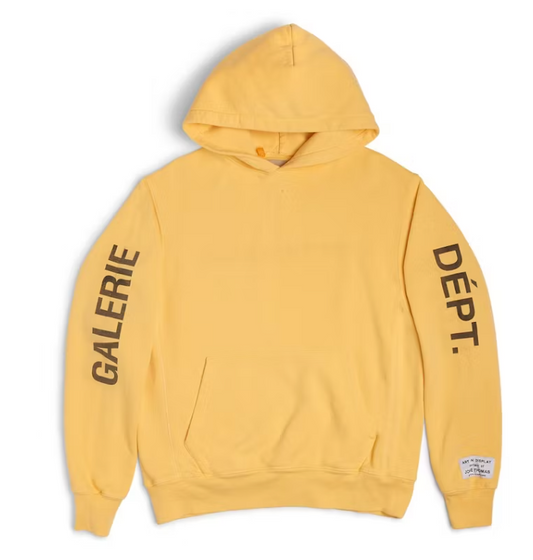 Gallery Dept. ART THAT KILLS Reversible Logo Hoodie Yellow