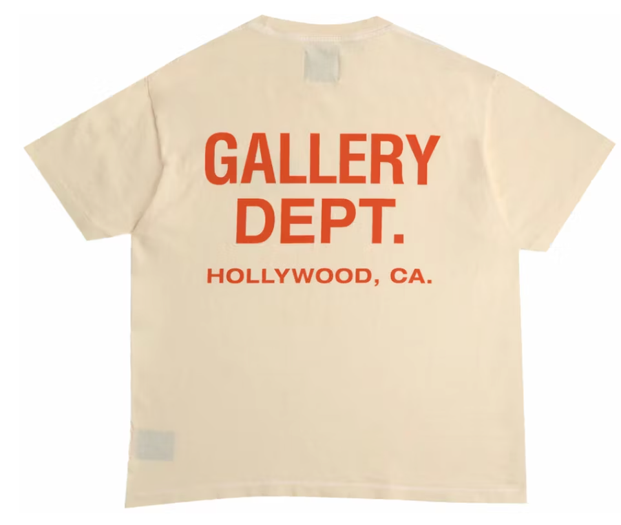 Gallery Dept. Souvenir T-Shirt Cream/Orange