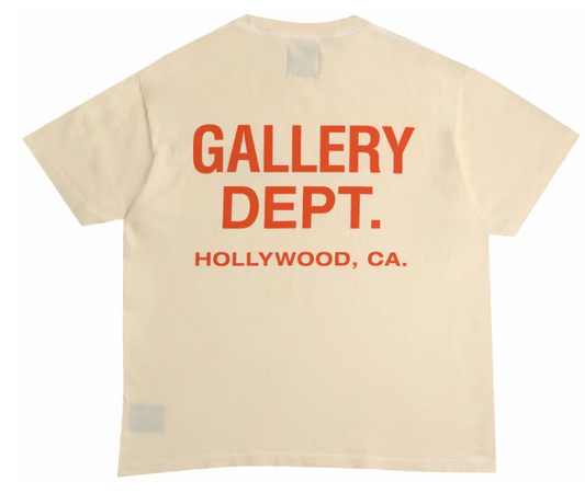 Gallery Dept. Souvenir T-Shirt Cream/Orange