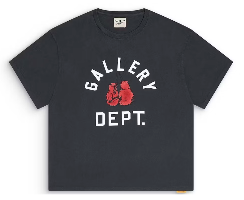Gallery Dept. Boxing Merch T-shirt Vintage Black
