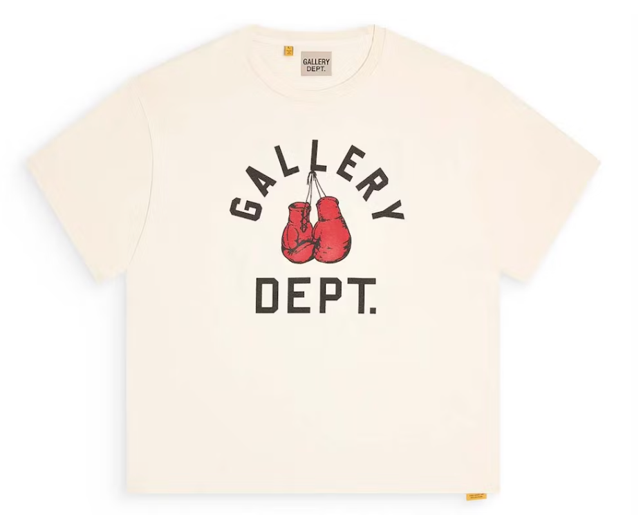 Gallery Dept. Boxing Merch T-shirt Cream