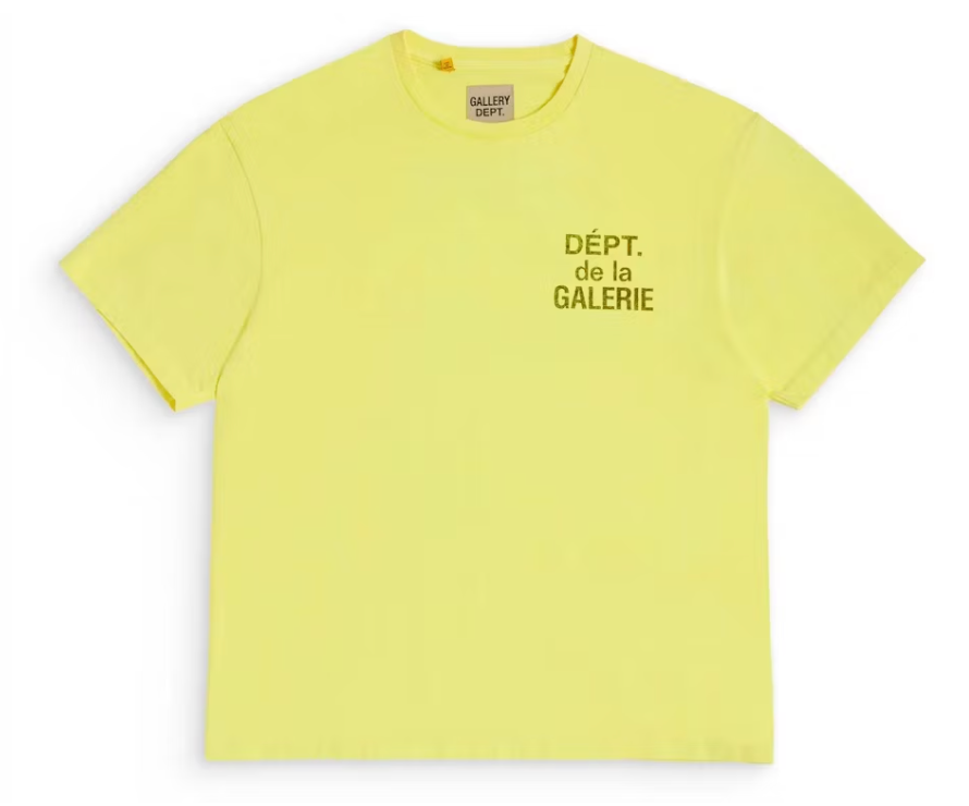 Gallery Dept. French T-shirt Flo Yellow