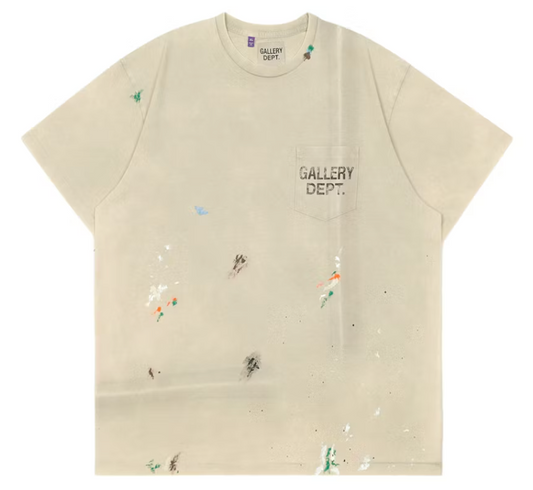 Gallery Dept. Vintage Logo Painted T-shirt Taupe